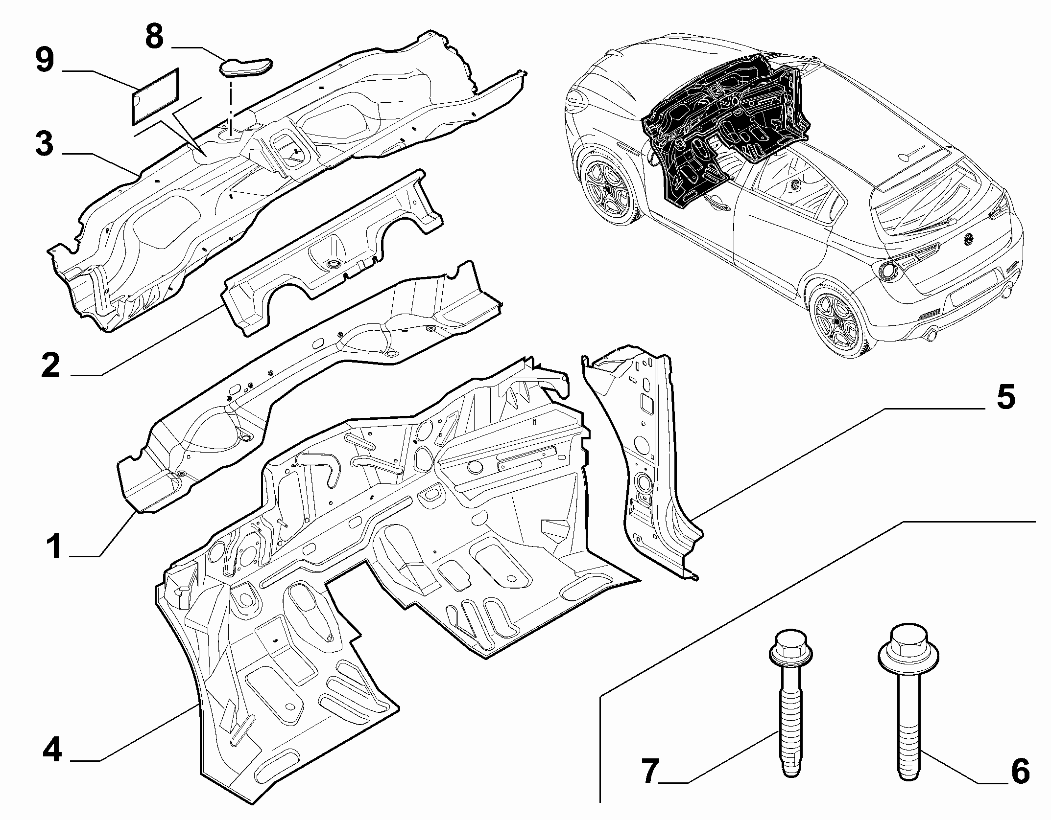70002-040 INSTRUMENT PANEL WALL 