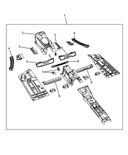70006-010 CENTRAL FLOOR PANEL