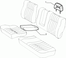 70615/03 REAR SEAT LINING