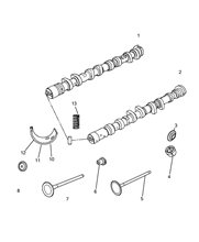 10107-010 CRANKSHAFT AND GEAR TIMING SYSTEM