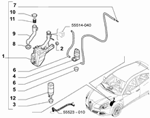 55514-030 WINDSHIELD WIPER RESERVOIR