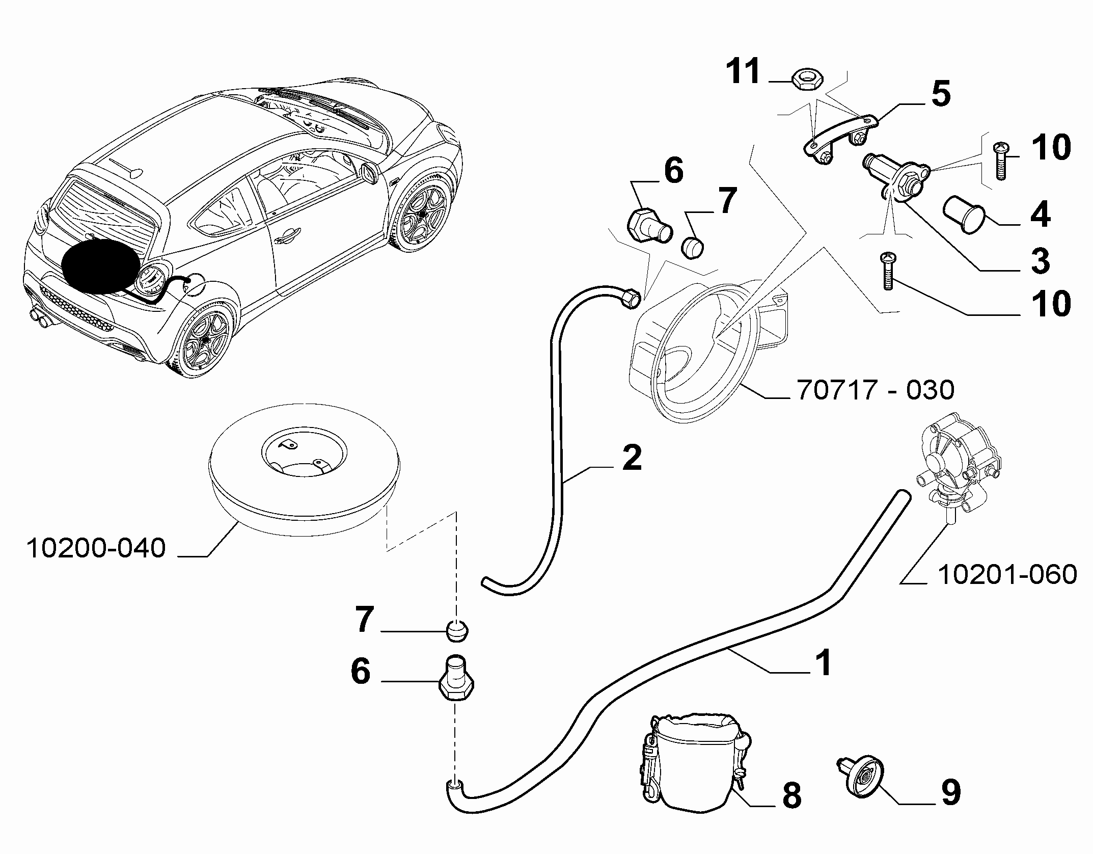 10200-021 FUEL PIPE INLET