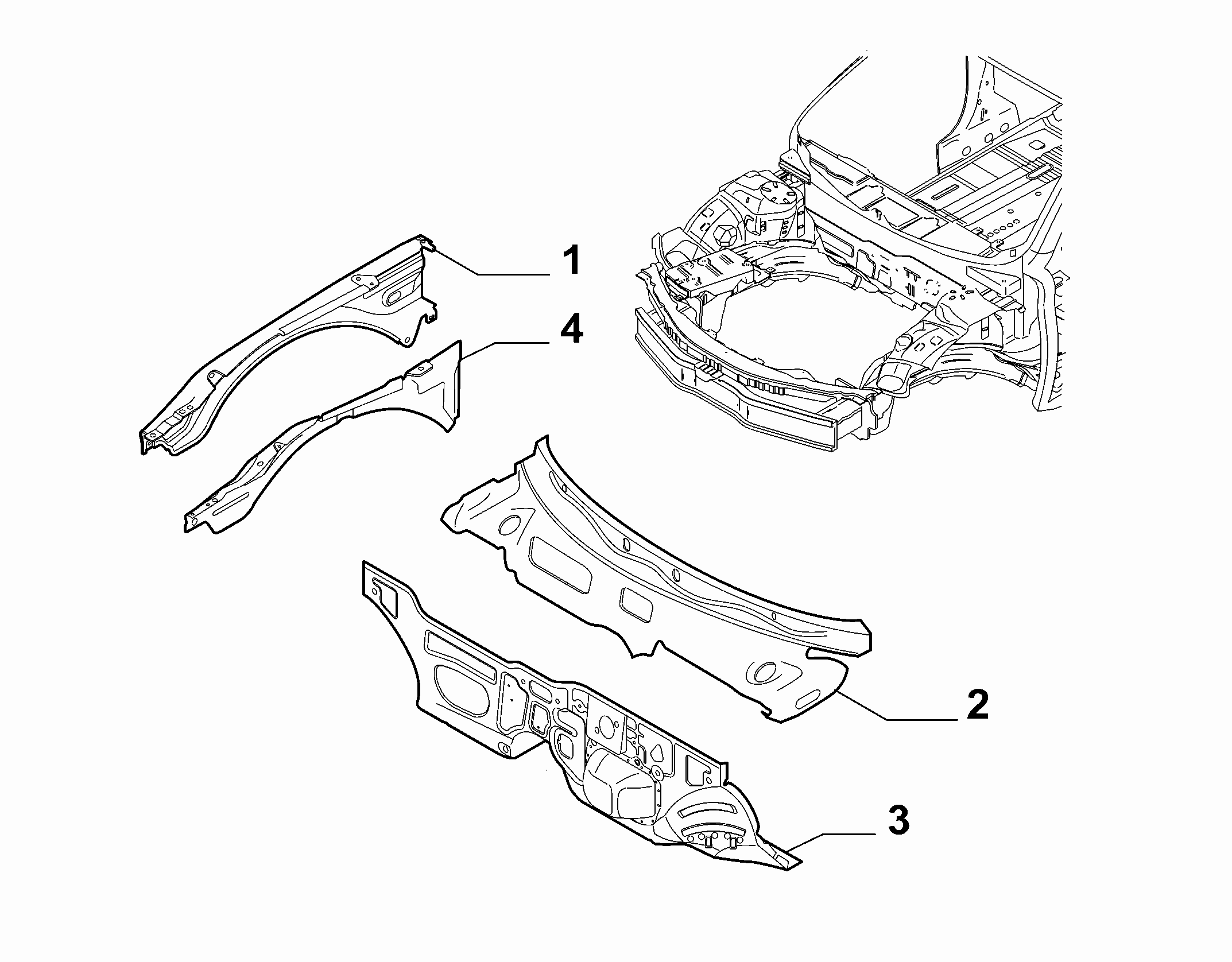 70002-040 INSTRUMENT PANEL WALL 