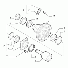 21220-010 GEARING AND HALF CRANKSHAFT