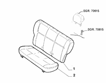 70613-010 REAR SET PADDING