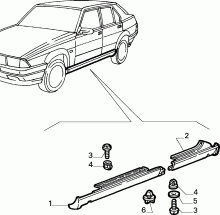 70712/00 НАРУЖНЫЕ НАКЛАДКИ И УПЛОТНИТЕЛИ 