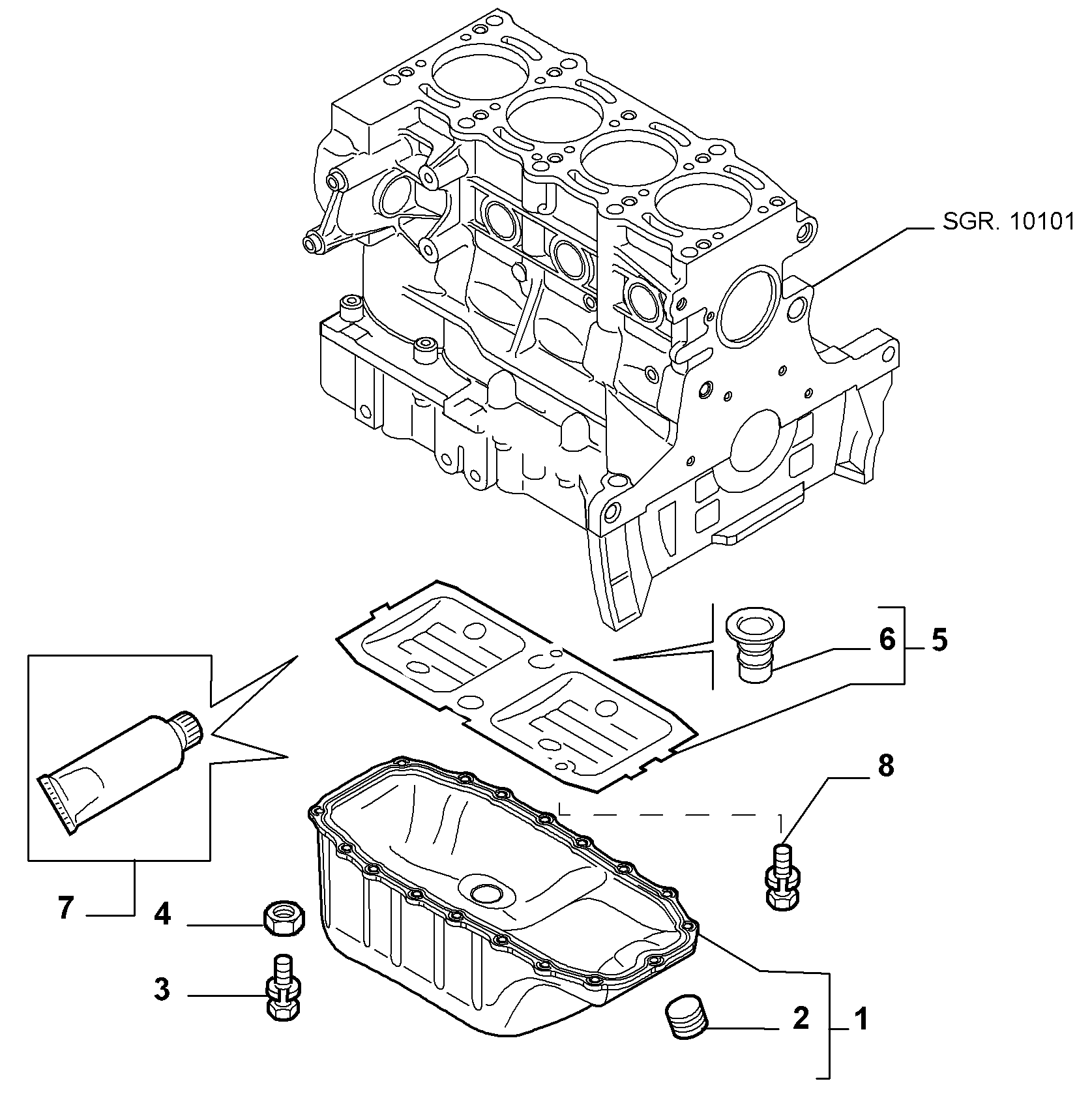 10102-010 OIL CAP AND FLOOR PANEL COVER