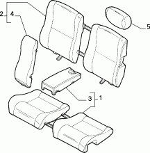 70613/00 REAR SEAT 