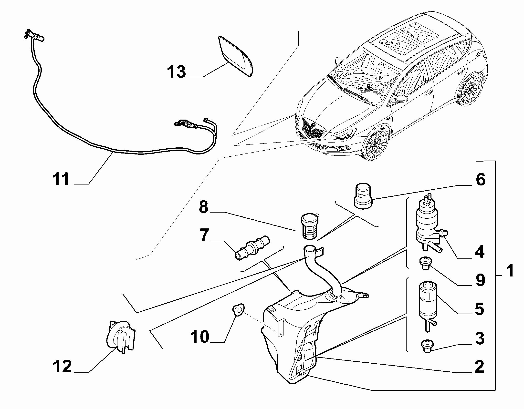55514-030 WINDSHIELD WIPER RESERVOIR