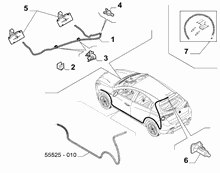 55514-040 FRONT AND REAR WIPER TUBING