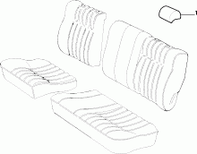 70615/01 REAR SEAT LINING