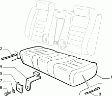 70613/00 REAR SEAT