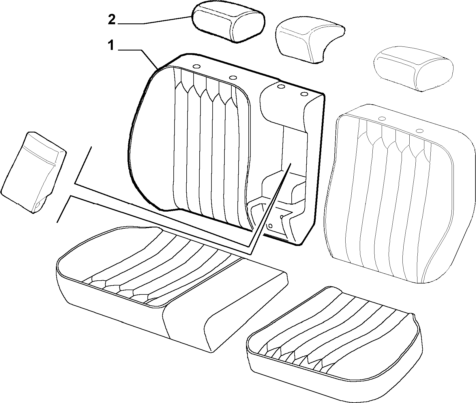70615/02 REAR SEAT LINING