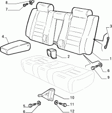 70613/00 REAR SEAT 
