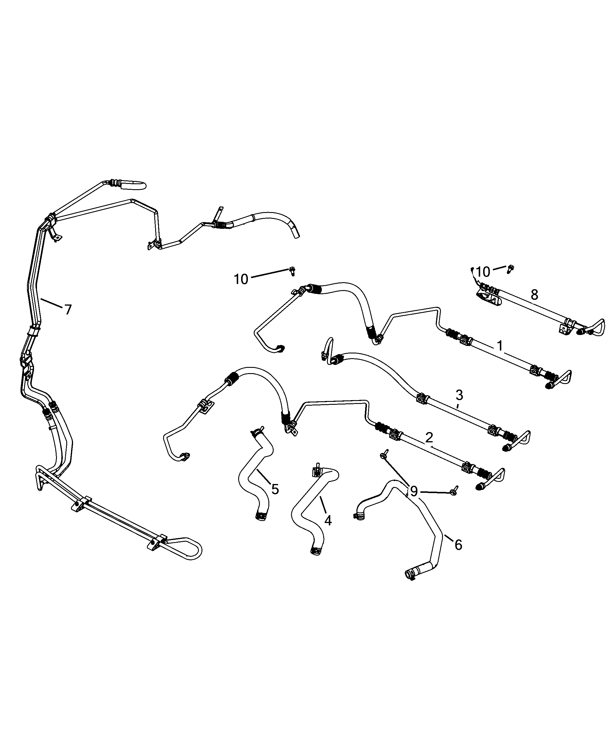 41207-050 POWER STEERING PIPING