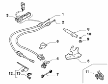 21221-020 GEAR STICK FLEX SHAFT