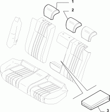 70615/02 REAR SEAT LINING