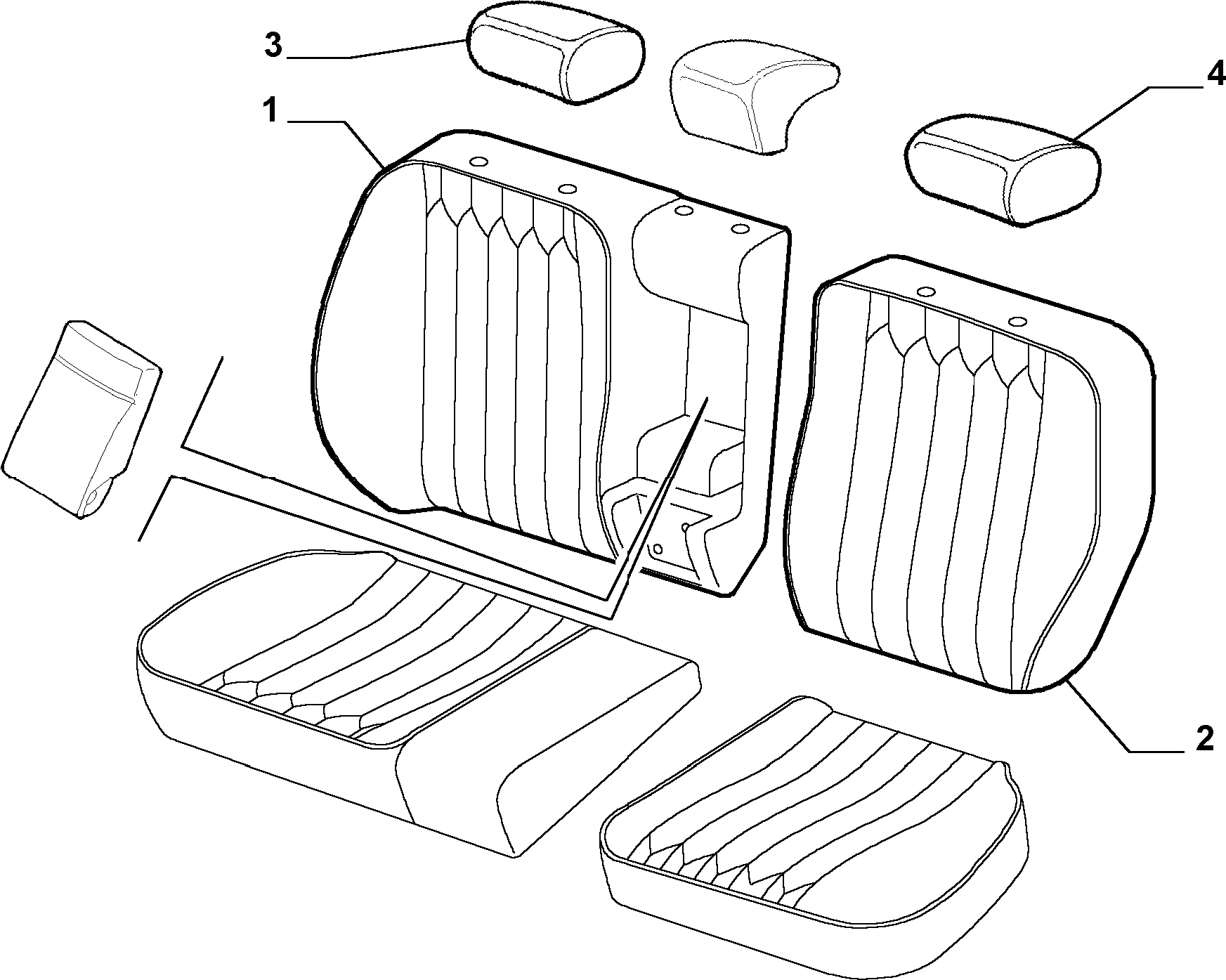 70615/03 REAR SEAT LINING
