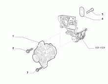 55301-010 ALTERNATOR AND MOUNTING