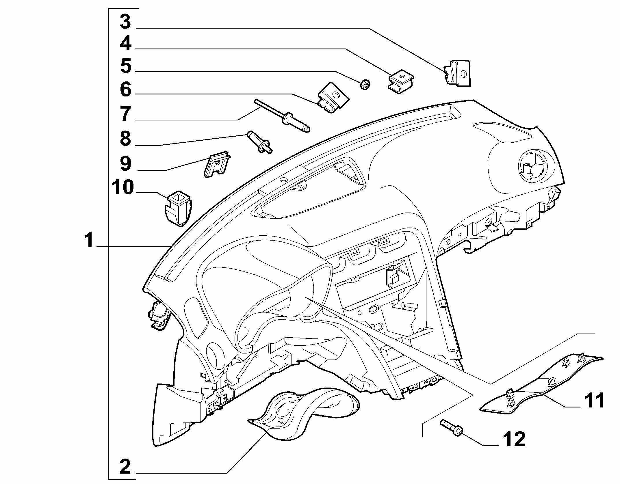 70502-010 DASHBOARD INSTRUMENT HOLDER