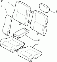 70613/00 REAR SEAT 