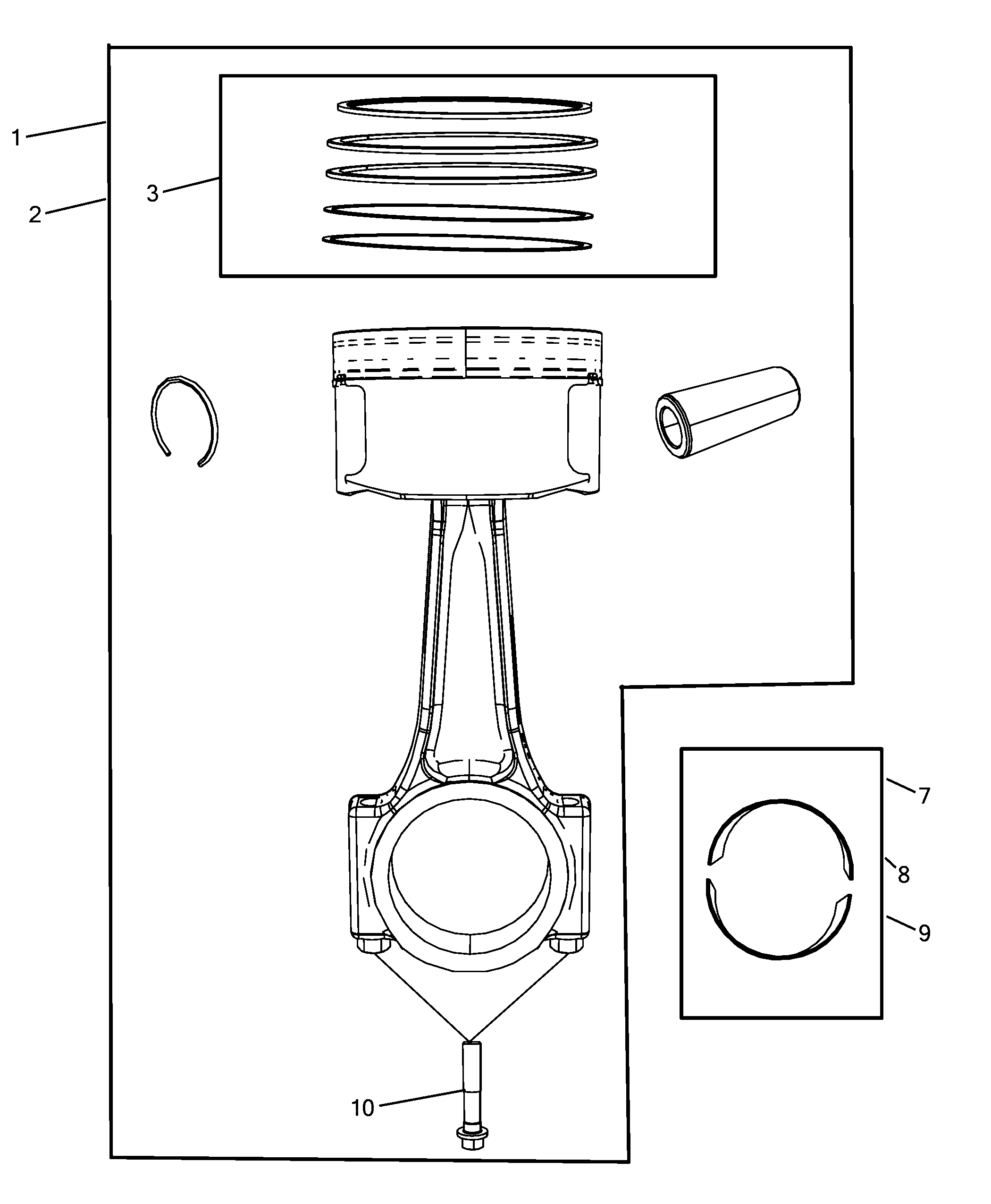 10105-020 PISTONS AND RINGS 