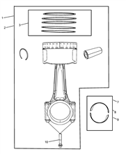10105-020 PISTONS AND RINGS 