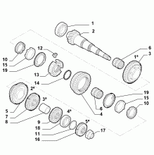 21215-030 SECONDARY SHAFT AND GEAR LEAD