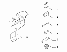 55527-020 DASHBOARD CABLE SET FASTENERS