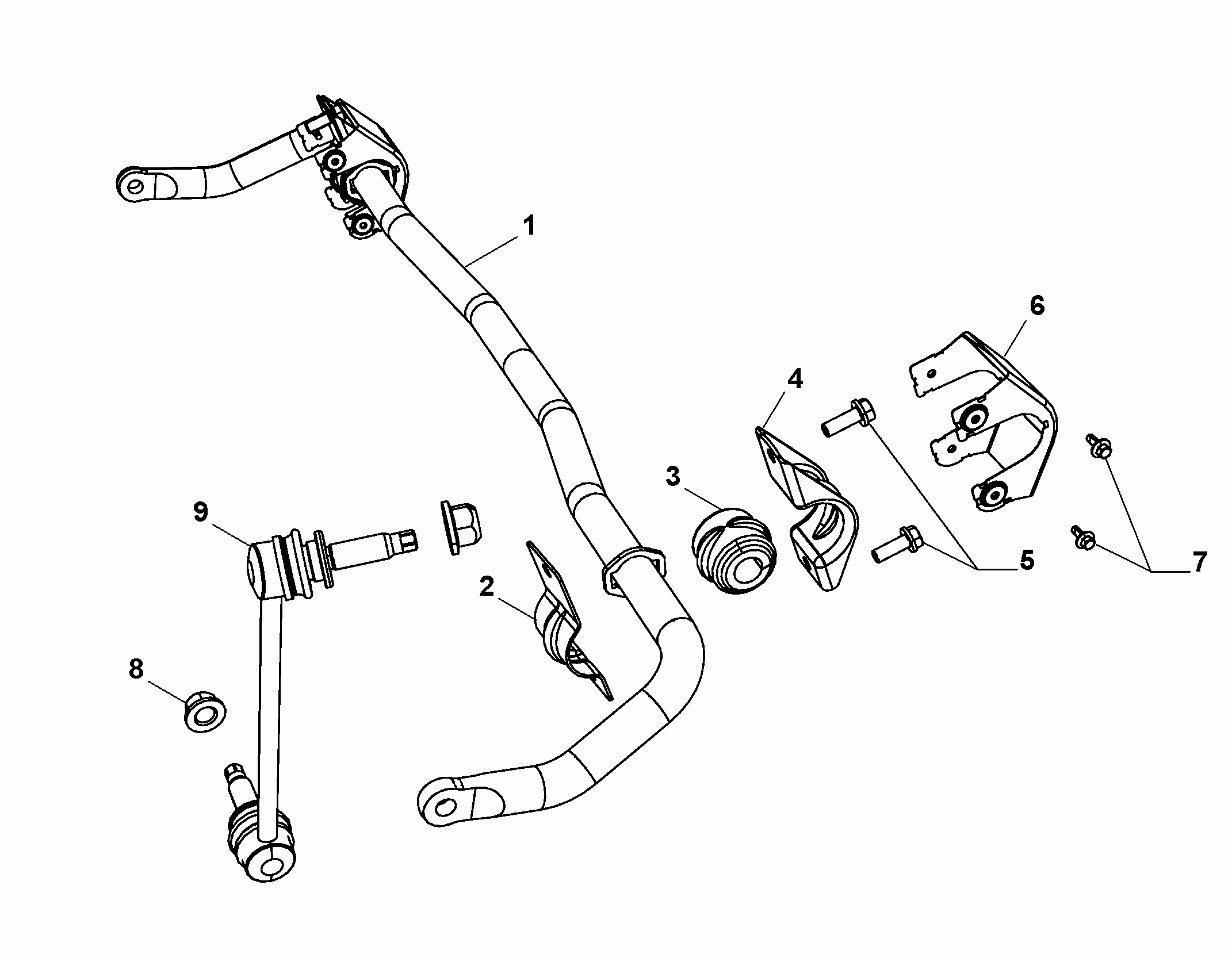 44301-030 CROSS ARM AND TORSION BAR
