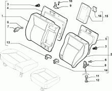 70613/01 REAR SEAT