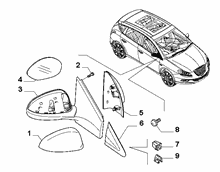 70740-020 WING MIRRORS