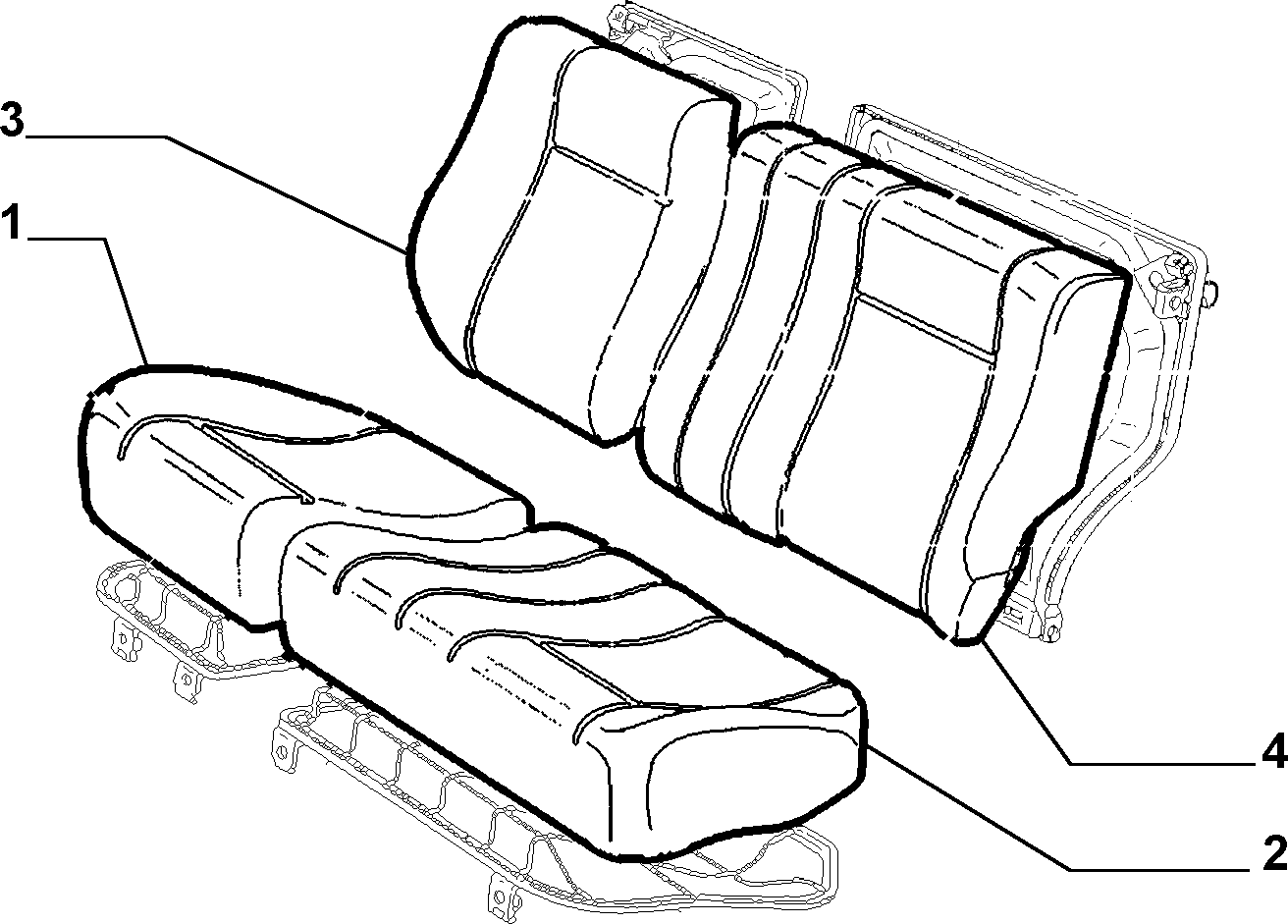 70613/03 REAR SEAT