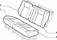 70613/03 REAR SEAT