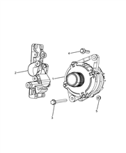 55301-010 ALTERNATOR AND MOUNTING