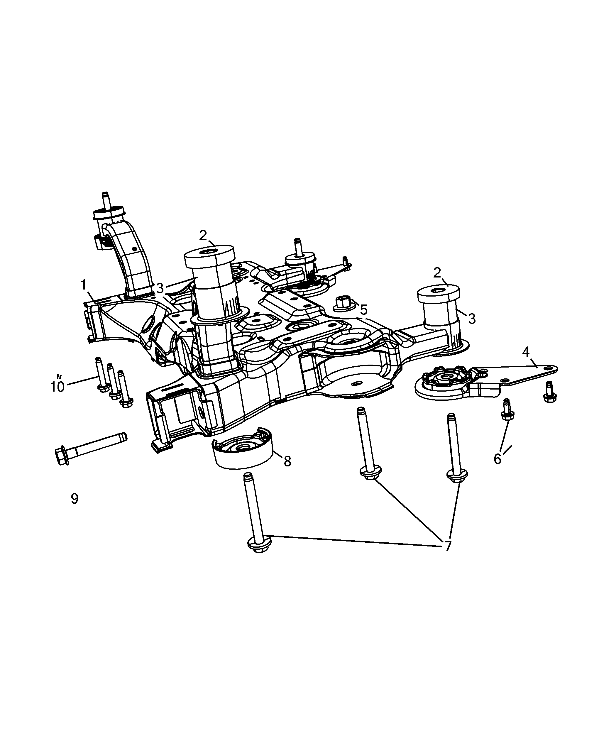 44301-030 CROSS ARM AND TORSION BAR