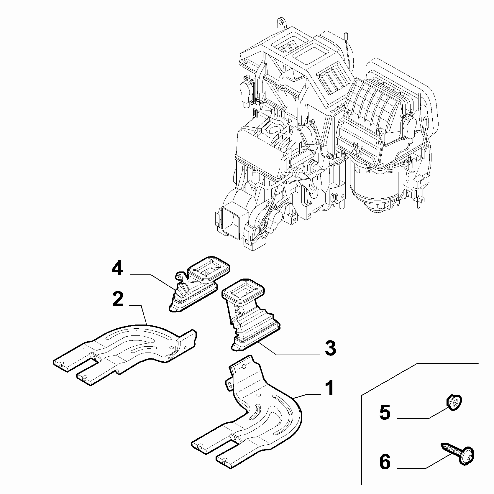 50101-070 REAR AIR DUCT