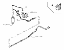 10201-030 ENGINE WELL FUEL PIPES