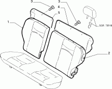 70613/01 REAR SEAT