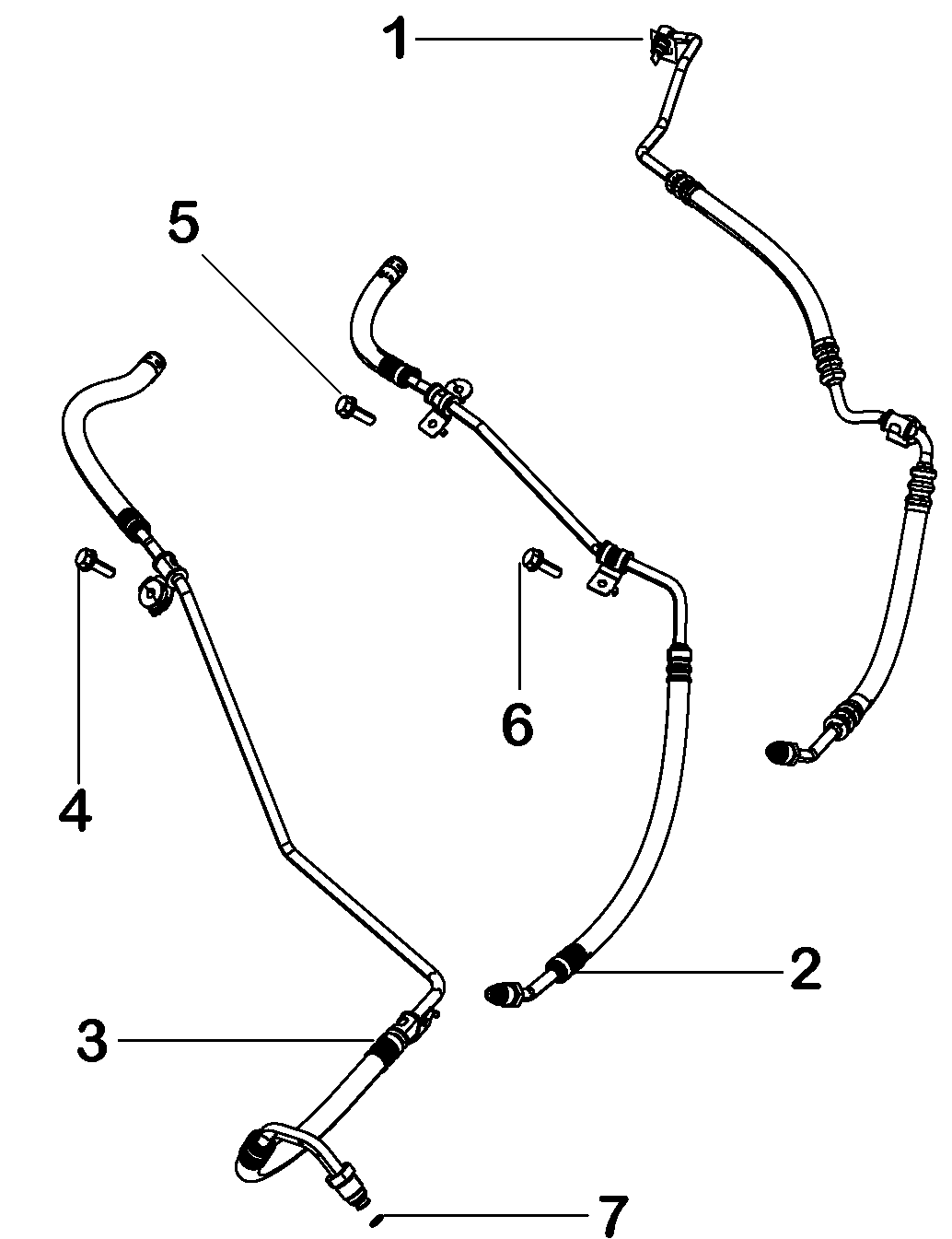 41207-050 POWER STEERING PIPING