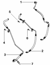 41207-050 POWER STEERING PIPING
