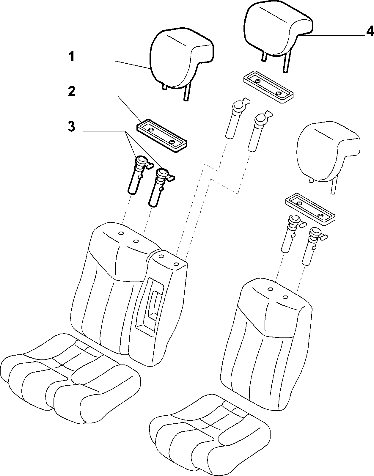 70613/00 REAR SEAT 