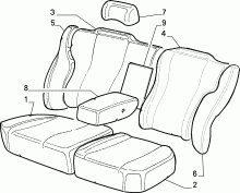 70615/01 REAR SEAT LINING