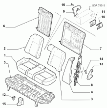 70613/01 REAR SEAT