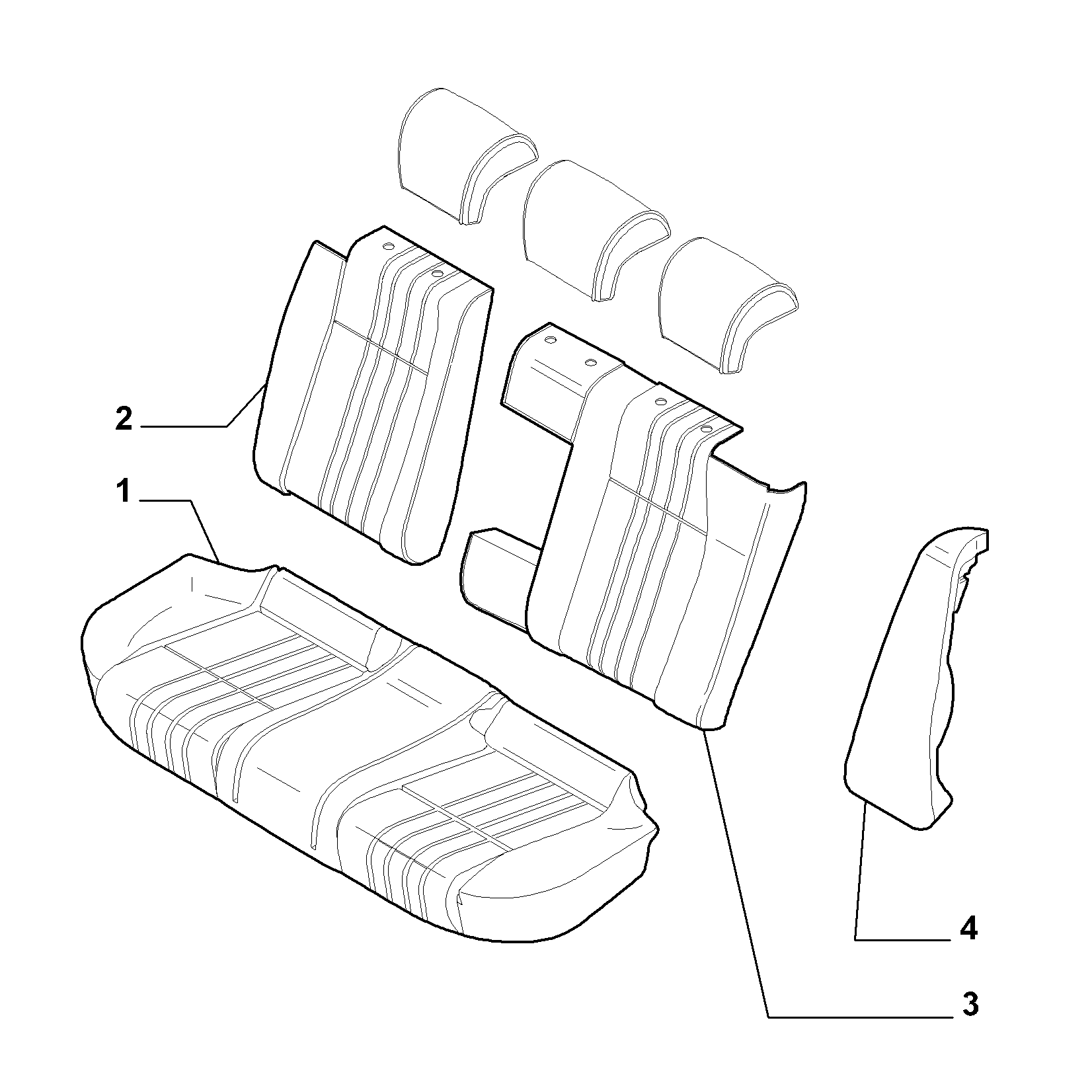 70615/04 REAR SEAT LINING