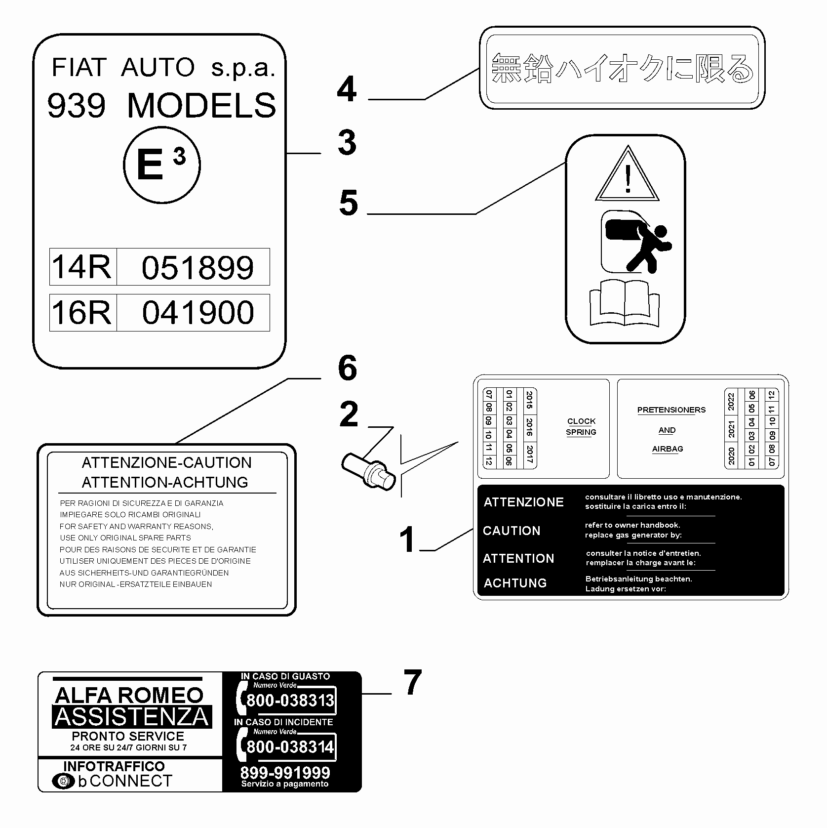 70750-010 ПРЕДУПР. ТАБЛИЧКИ И ИНСТРУКЦИИ 