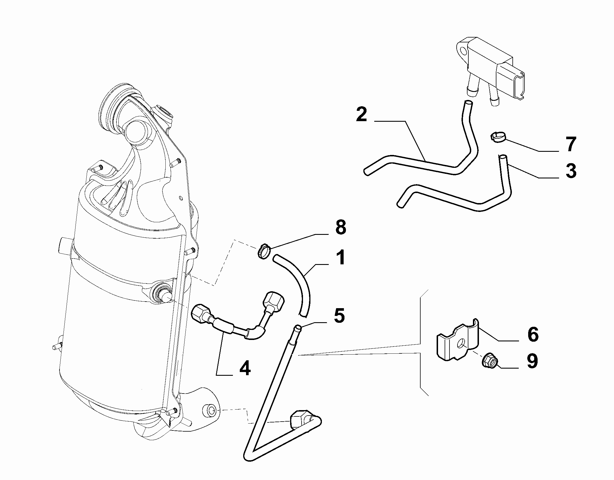 10260-020 PRESSURE SENSOR PIPING