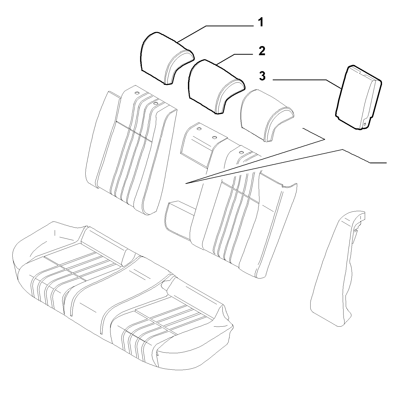 70615/04 REAR SEAT LINING