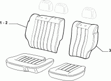 70615/02 REAR SEAT LINING