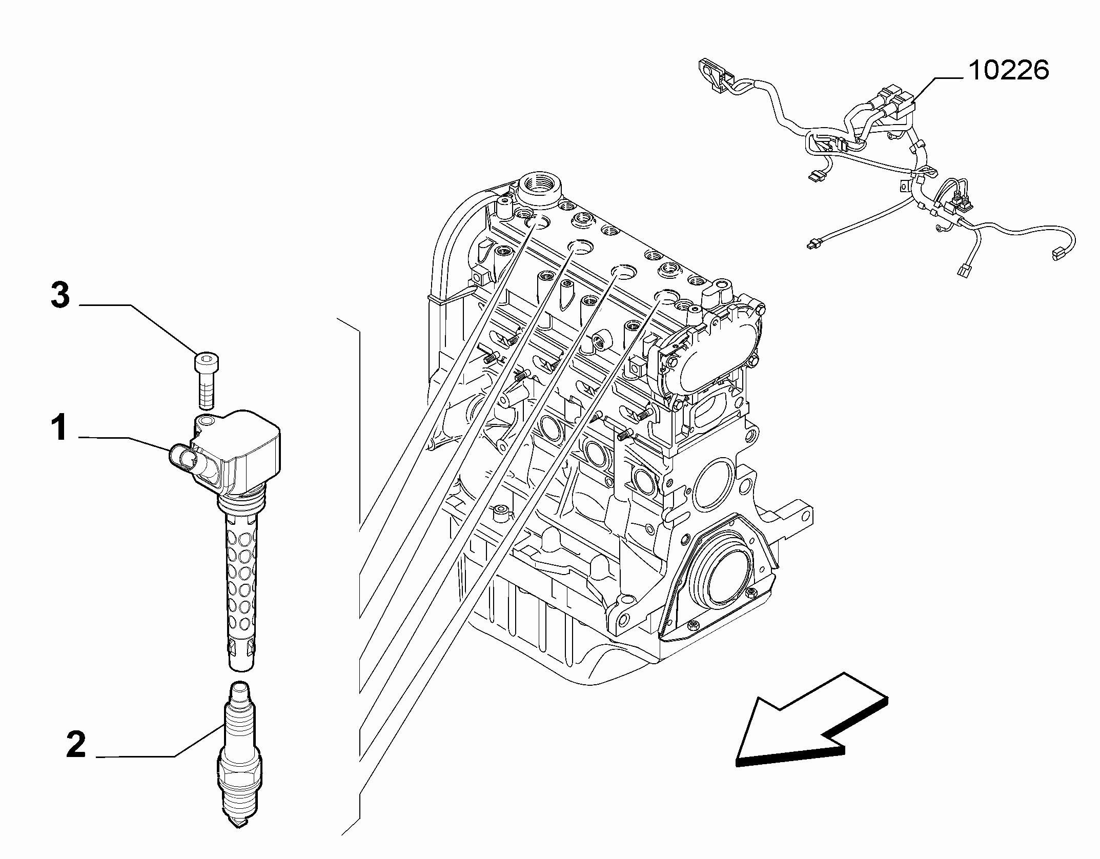 55101-020 SPARK PLUGS AND IGNITION CABLES
